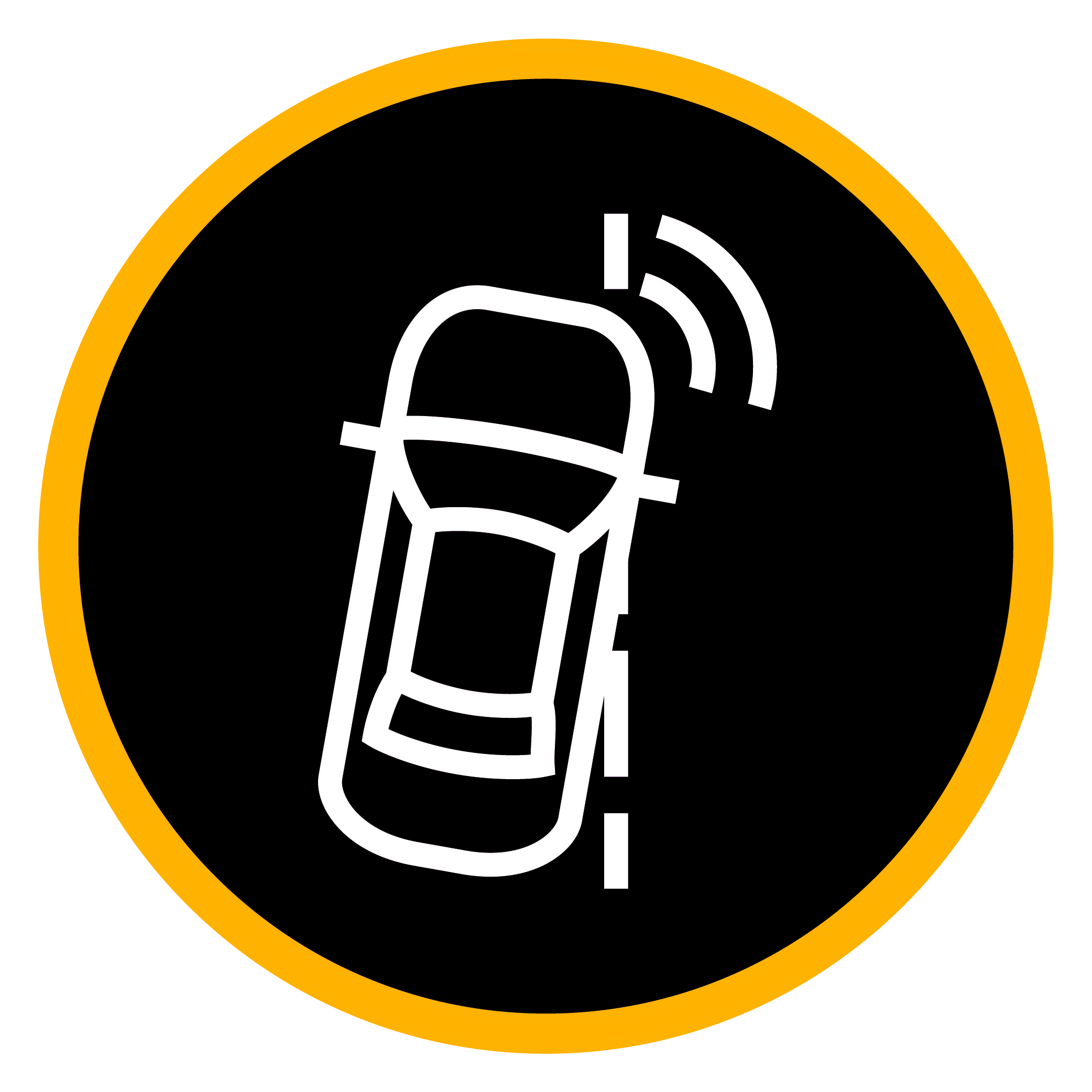 lane departure warning icon